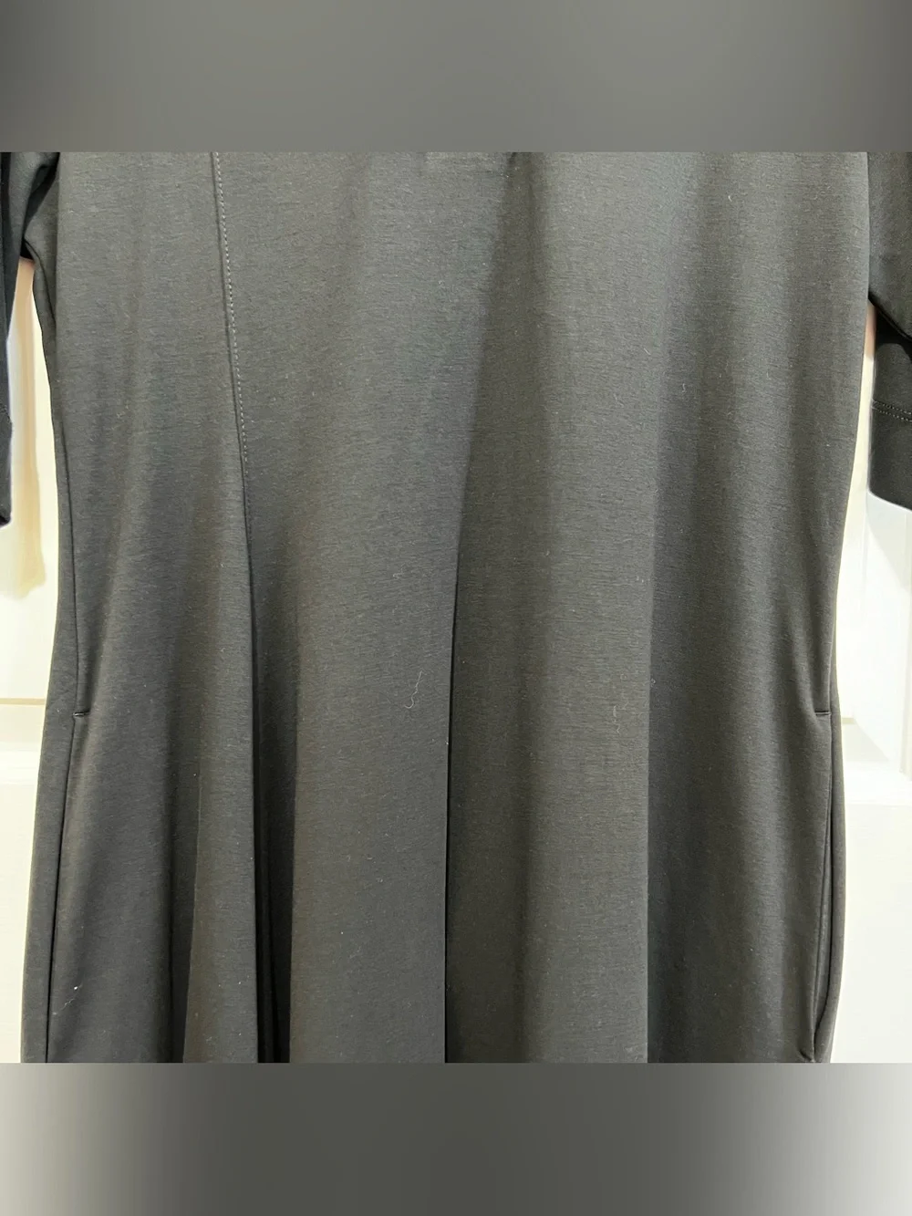 COS Asymmetric Polo Maxi Shirt Dress Black Size Medium NEW - Picture 5 of 16